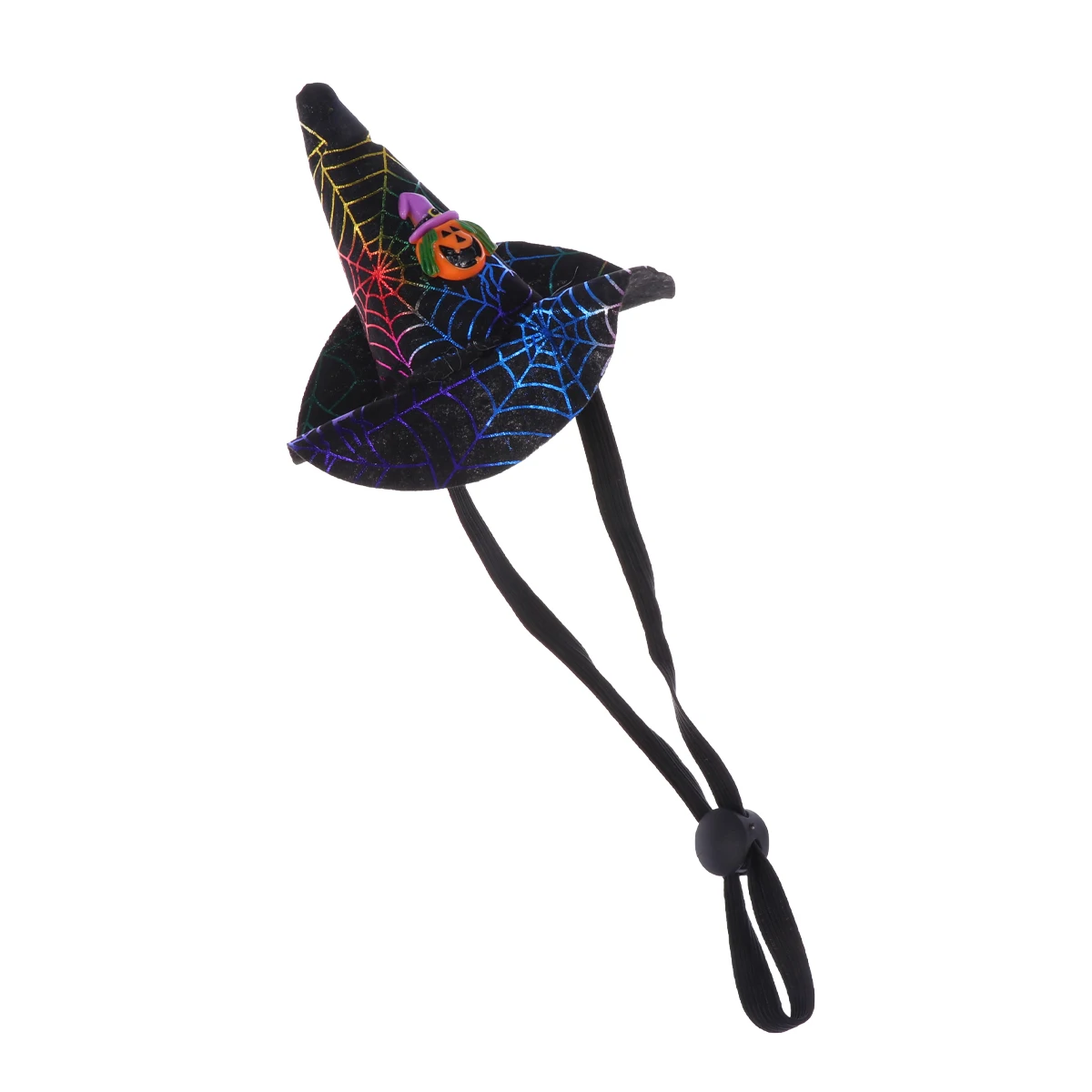 

Funny Headdress Pet Witch Hat for Cat Dog Adjustable Soft Comfortable Halloween Christmas Cosplay Decor Wizard Style