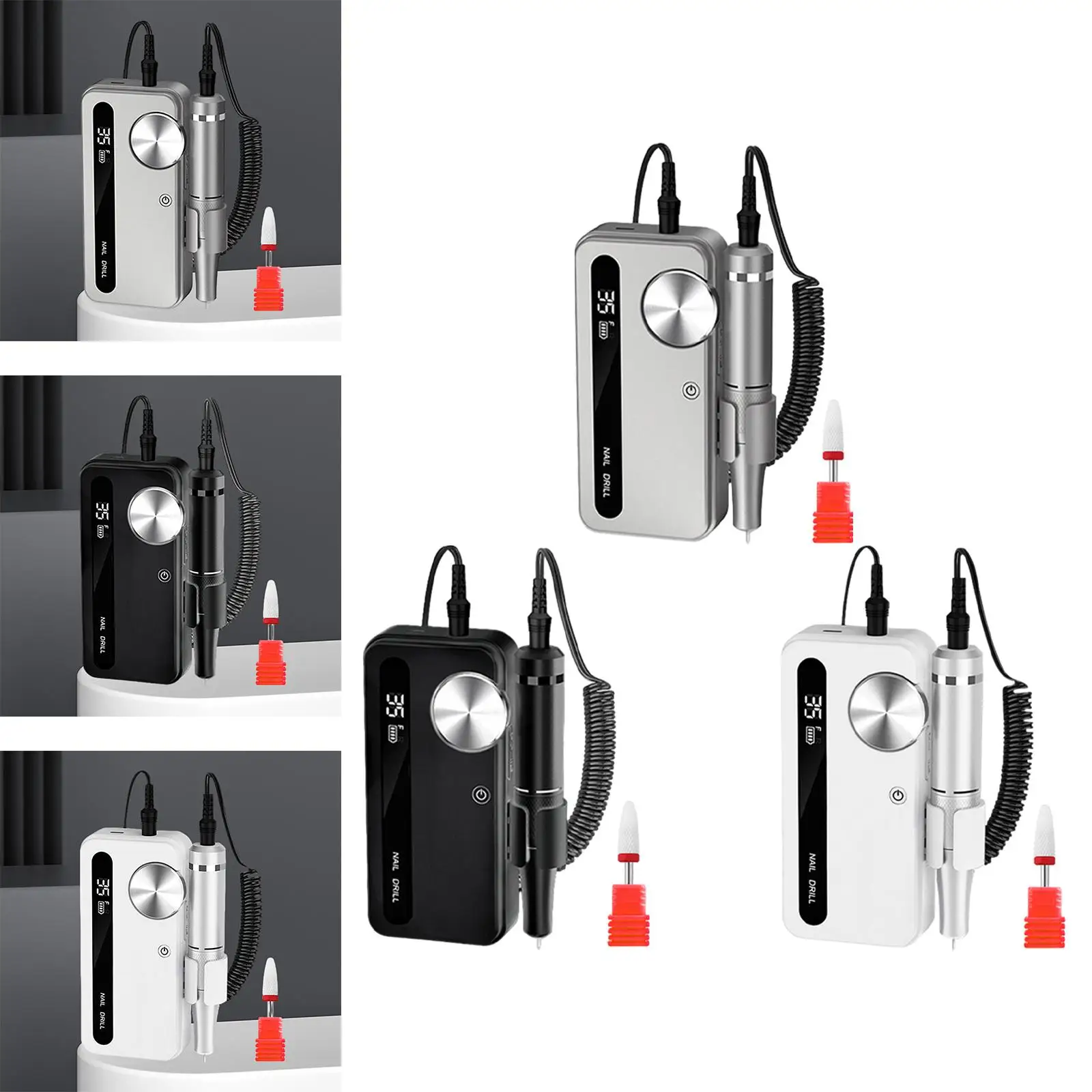 연마 매니큐어 제거를 위한 전기 네일 파일 기계 네일 그라인더 도구