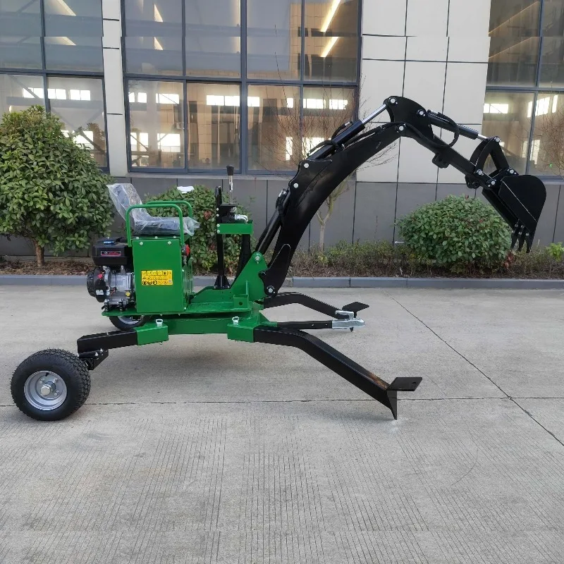 15HP More Powerful ATV Towable Backhoe with 360 Degrees Rotation