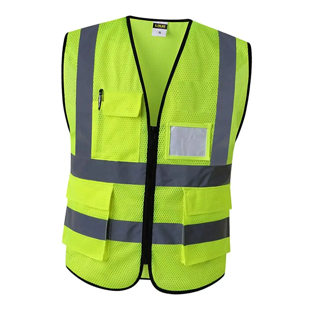 High Visibility Reflective Vest Safety Clothing Mesh Jacket for Motorcycle Cycling Night Riding