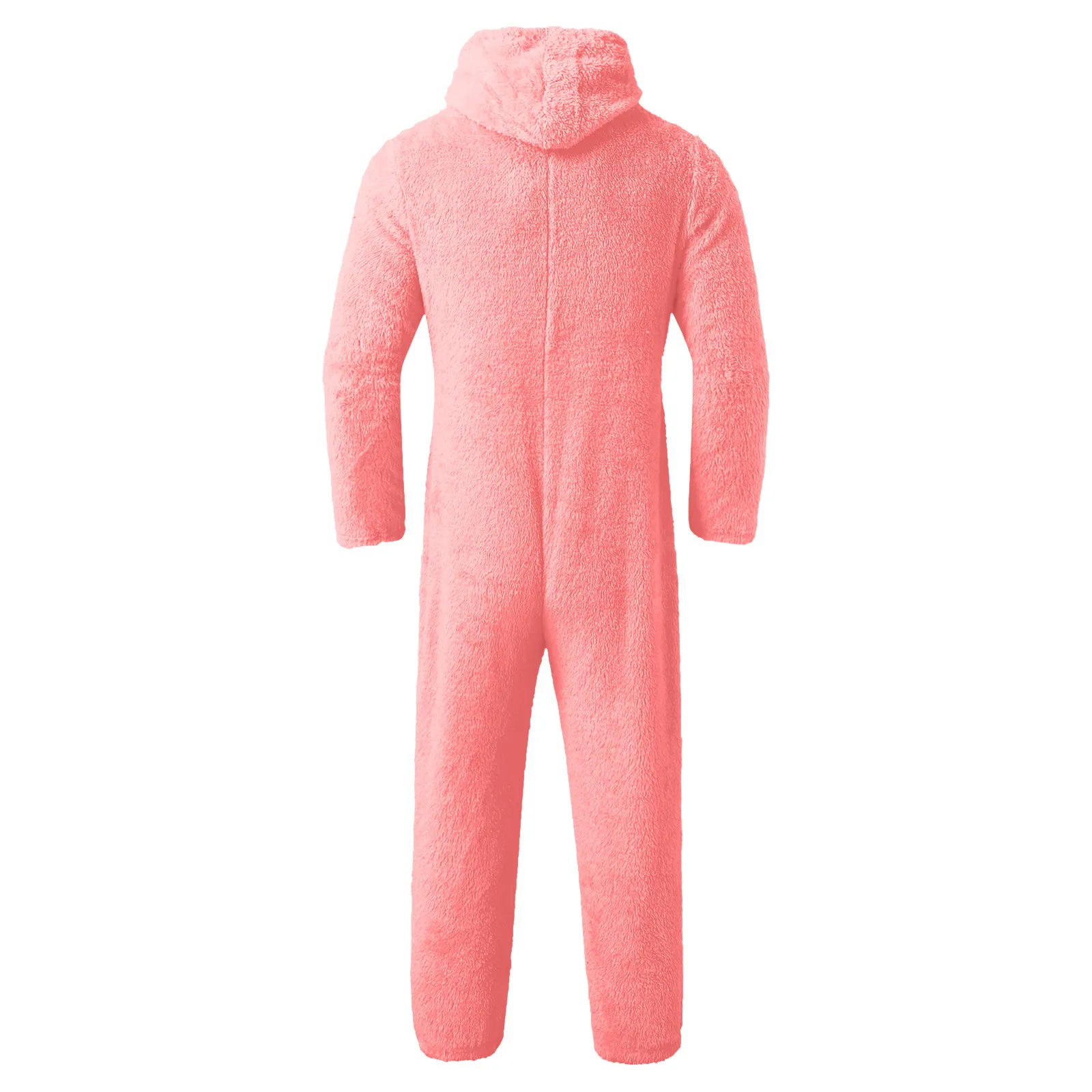 Men Warm Teddy Fleece Onesie Fluffy Sleep Lounge Adult Sleepwear One Piece Pyjamas Male Jumpsuits Hooded Onesies For Adult Men