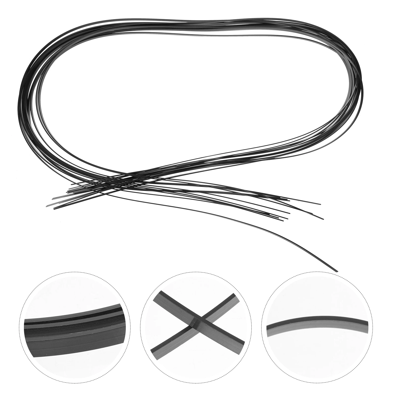 

12pcs Guitar Binding Purfling Strips Decorative Edging Trim For Acoustic Classical Guitar Ukulele Plastic Purfling Strip Durable