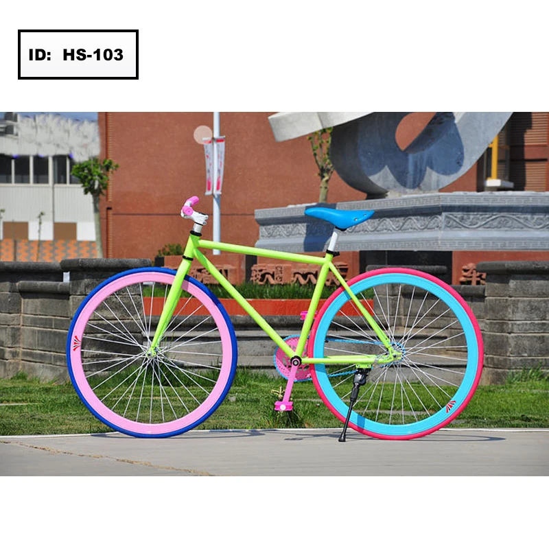 

700c Factory Direct Sales Men and Women Bicycle 30 Knives Road Bike Fixed Gear Bike Colorful Bikes