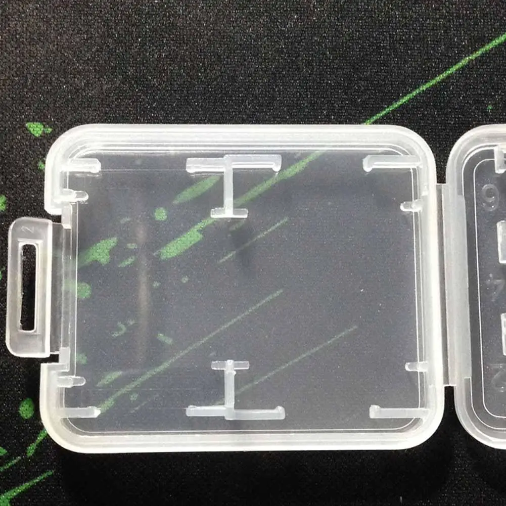 Waterproof SD Card Case Holder Hard Case Storage Box Clear Plastic Memory Card Case for SD/SDHC/SDXC/Micro SD/TF Card F8T1