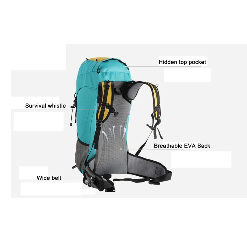 New 40L Lightweight Outdoor Camping Backpack Sports Tactical Backpack Motorcycle Bicycle Hiking Mountain Bag Travel Climbing Bag