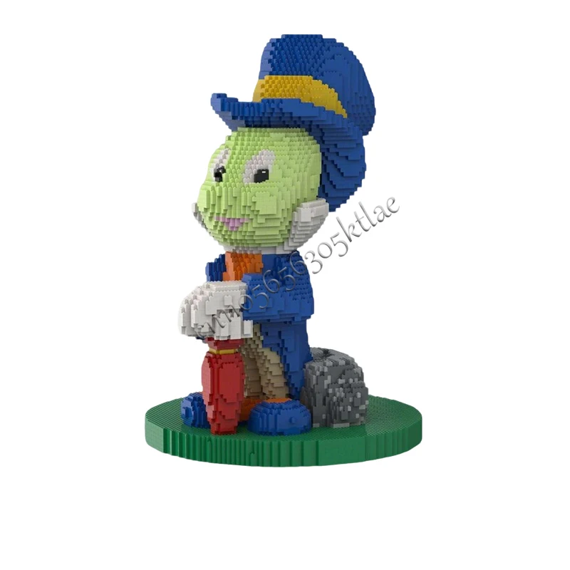 12199 PCS MOC Famous animation Blue Hat Traveler Model Building Block DIY Assembly Bricks Toy For Children Special Birthday Gift