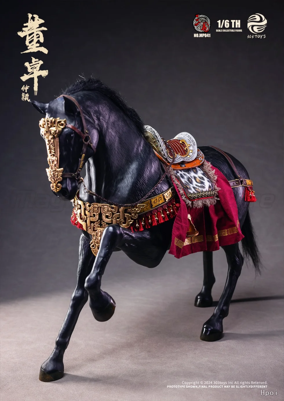 【MT】Original 303TOYS Three Kingdoms Series MP041 Dong Zhuo's Shadow War Horse 1/6 Scale Figure Toy Model Collection