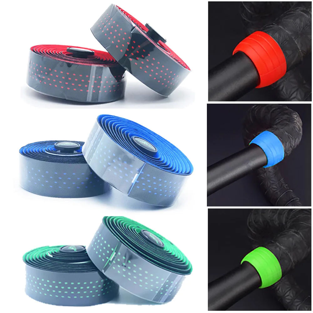 1Pair Road Bicycle Handlebar Tape Bike Accessories Cycling Soft PU EVA Anti-Slip MTB Bike Bar Tape Shock Absorption grip tape