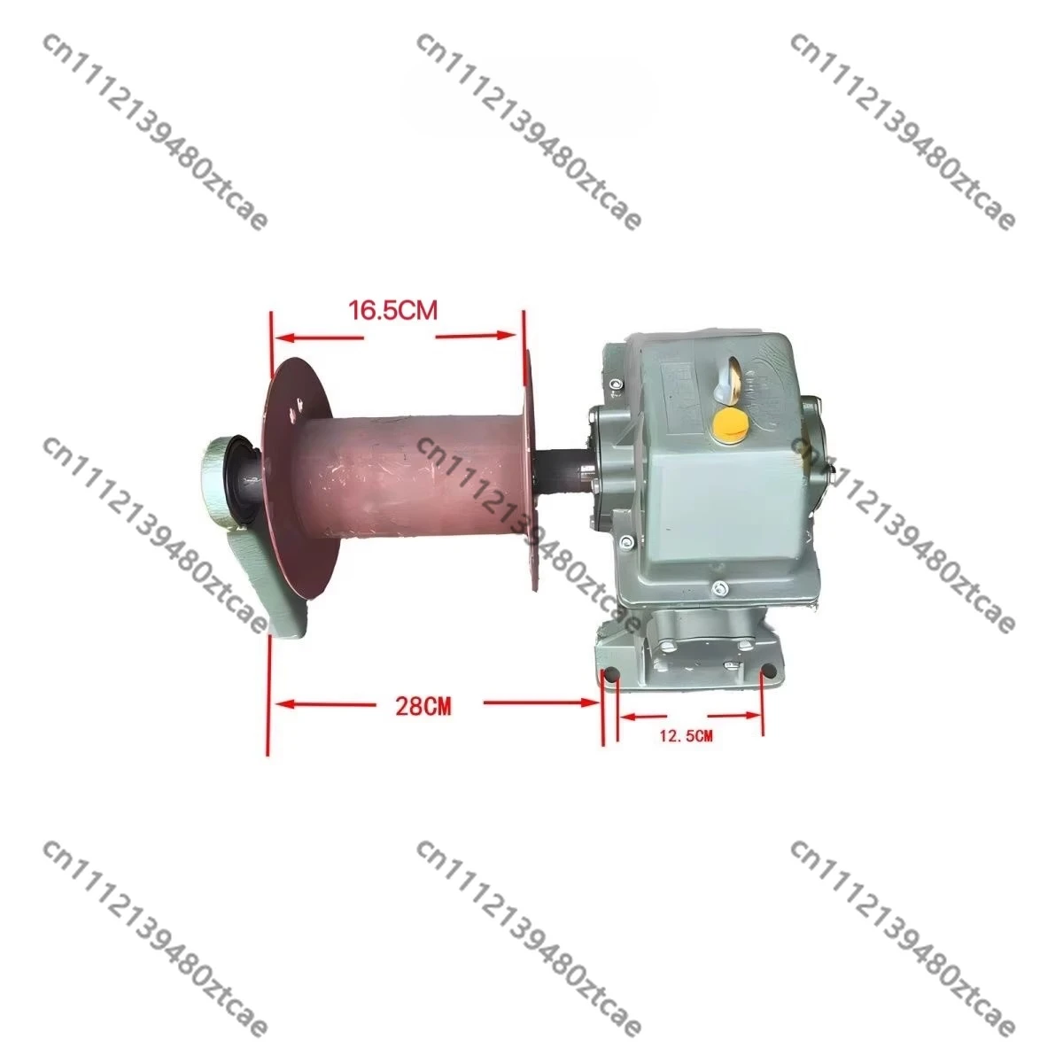 New Aluminum Shell Gearbox Reducer for Small Lifting Crane, Copper Gear, for Feeding Machine, 300-400KG Loading Capacity