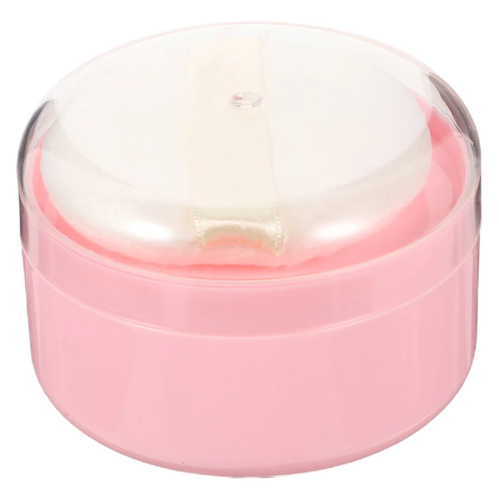 Talcum Powder Puff Box Body Loose Makeup Container Pink Small Size Travel Portable Storage Egg Dry Cosmetics