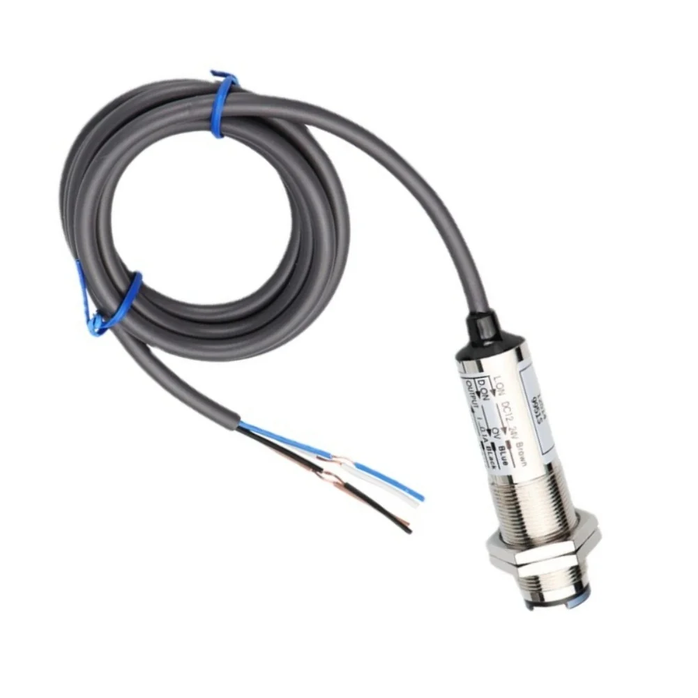 Infrared Diffuse Type Sensor 40N NPN 40P 4 Wire Output 10-30VDC Adjustable Detection Distance 10-40cm Red Indicator