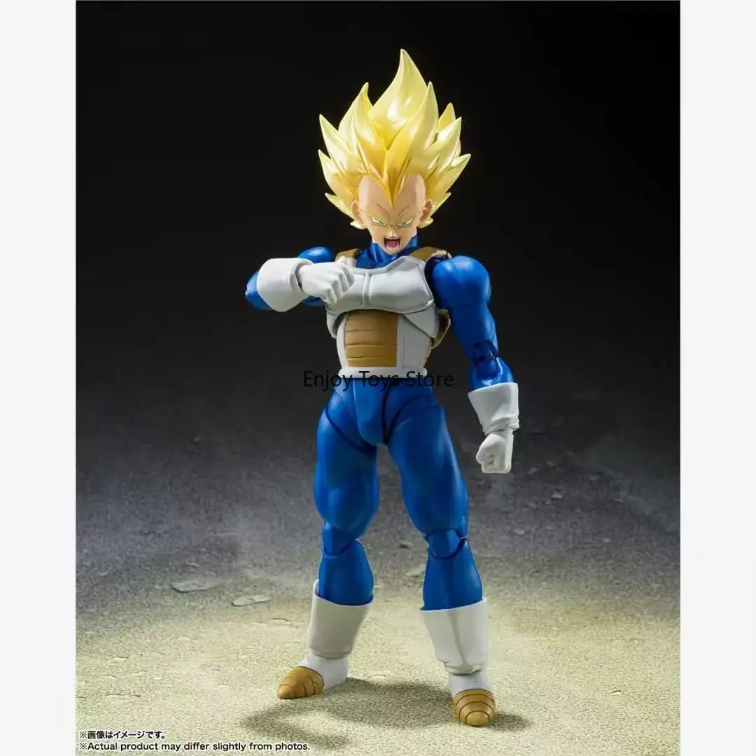 

In stock, Bandai Sun Wukong changed Sharu's SHF Vegeta Super Saiyan golden hair moving brand new spot