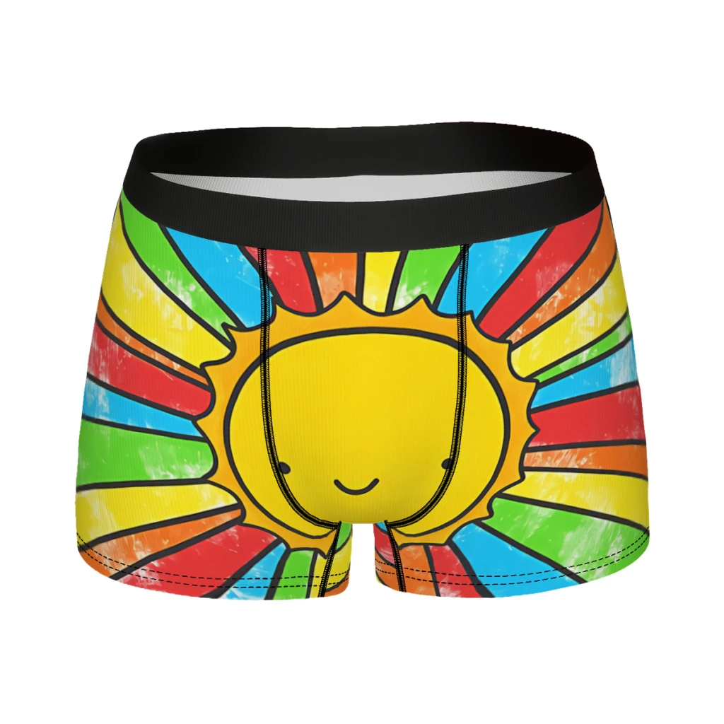 Radiate Positivity  Underpants Breathbale Panties Men's Underwear Ventilate Shorts Boxer Briefs