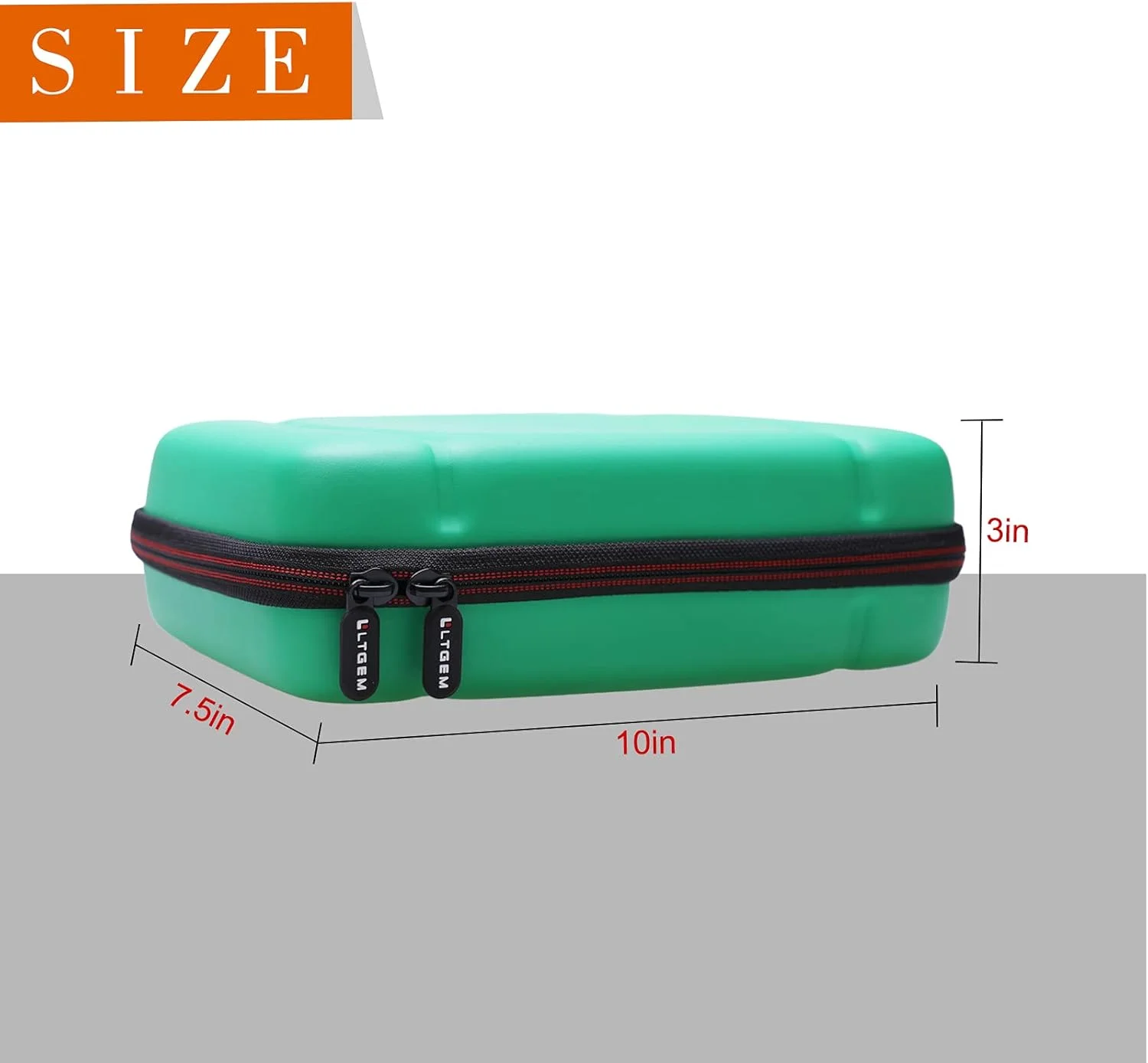 LTGEM EVA Hard Case for Leapfrog LeapPad Academy Kids' Learning Tablet/Leapfrog Epic Academy Edition (Green)