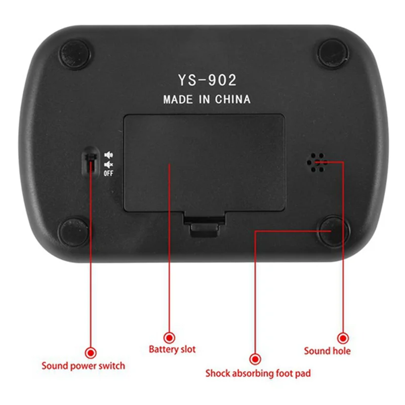 Professionele schaakklok Schaaktimer Speltimer Multifunctionele draagbare digitale klok YS-902