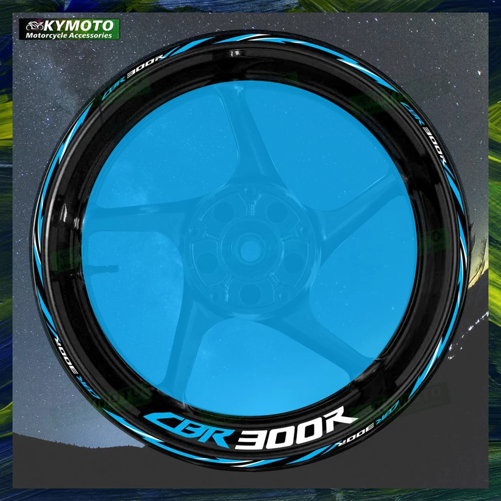 

For Honda CBR300R CBR 300R reflective motorcycle front and rear wheels 17 inch stickers hub stripes fairing accessories decals