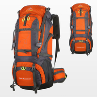 Mountaineering Backpack with Rain Cover Large Capacity Travel Hiking Trekking Camping Climbing Bag Shoes Compartment Outdoor Bag