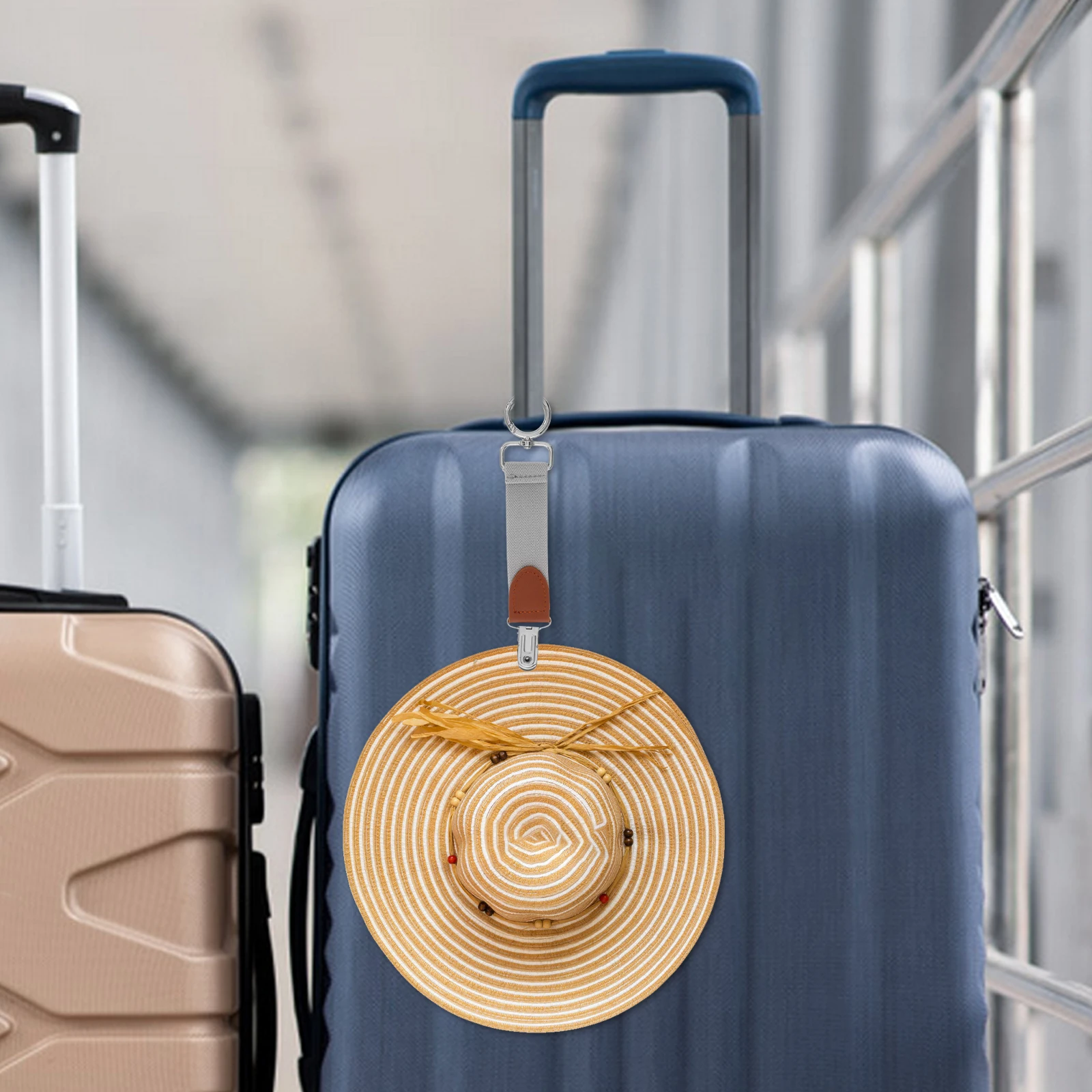 

Handbag Hat Clip Belt Strap Travel Bags Sun Hats Elastic Secure Hook For Straw Hats Bags Keys Phone Hiking Backpack