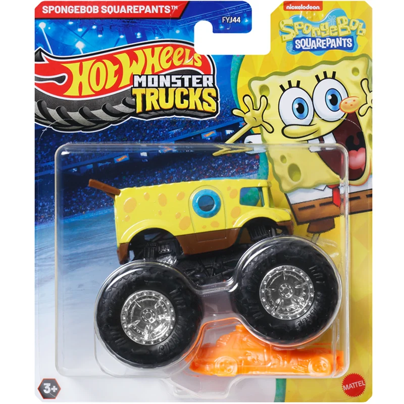 Auténtico 2025 Hot Wheels Monster Trucks FYJ44 motor de bomberos 1/64 escala aleación modelo fundido a presión coche vehículo de juguete niños regalos coleccionables