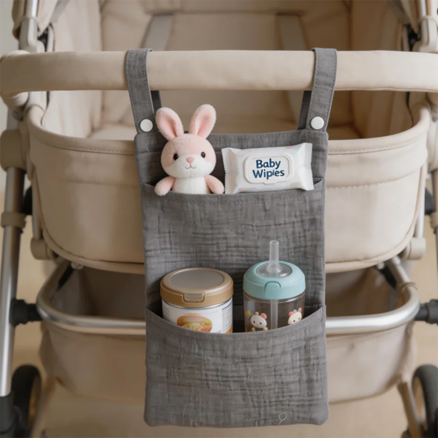 Baby Nursery Organization Ideas - Baby Bedside Crib Caddy Organizer, Newborn