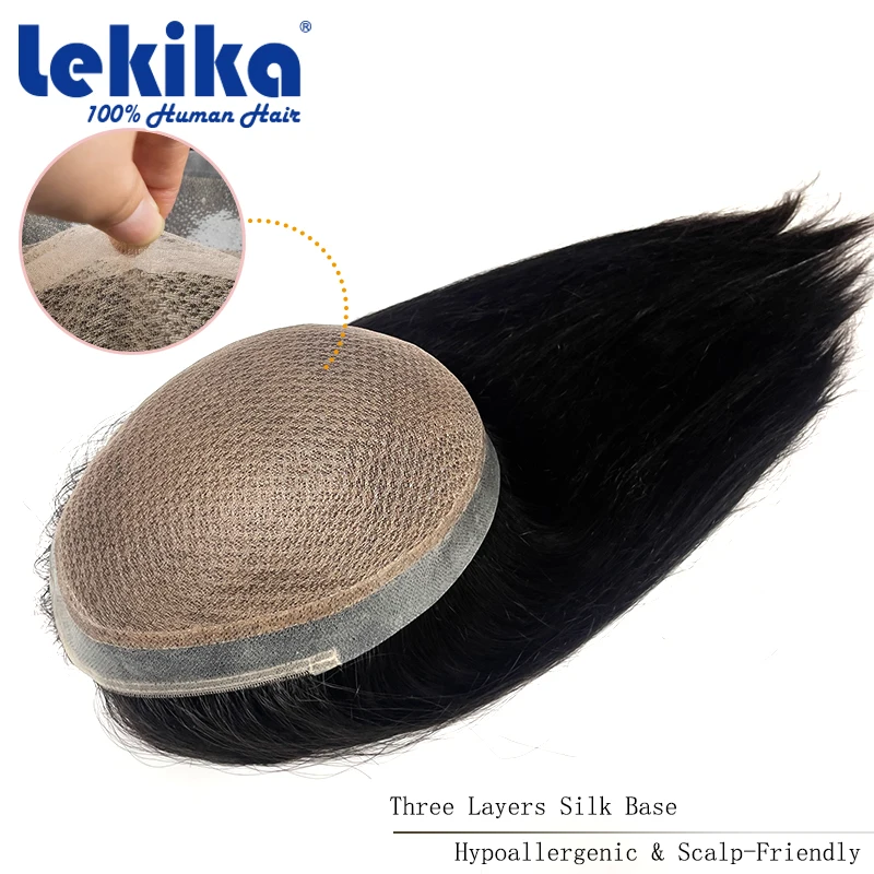 

Шелковый топпер для женщин с длинными волосами, дышащий, из натуральных волос, идеальный аксессуар для волос, индивидуальный парик, капиллярный протез