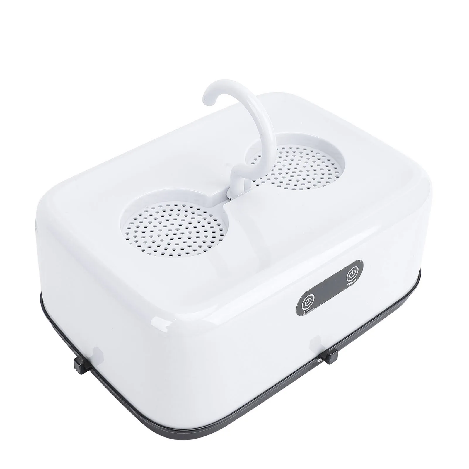 مجفف ملابس محمول قابل للطي، آلة تجفيف كهربائية صغيرة للسفر 100‐240 فولت، قابس أمريكي، أبيض