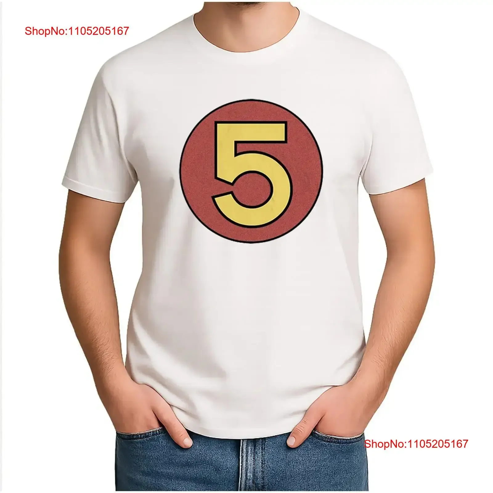 NWT Men's Speed Racer Mach 5 Retro Vintage T Shirt vintage Washed graphic Top For Everyday Wear fashion Versatile Stretched