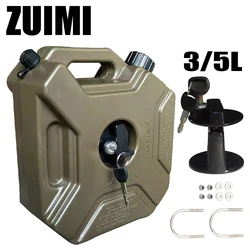 Jerrycan de carburant pour moto, bidon d'essence, conteneur d'huile, bidon de carburant pour voiture, bidon d'or précieux, jerrycan de montage, 3L, RL