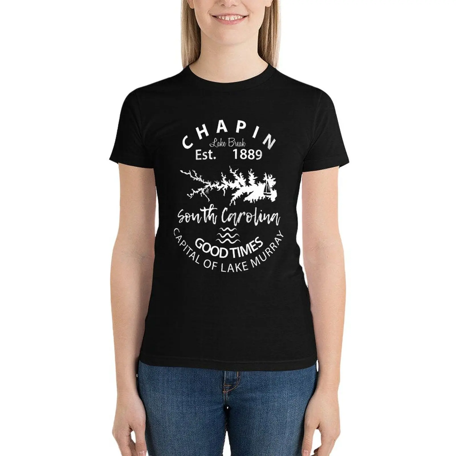 Lake Murray, Chapin, SC T-Shirt cute clothes cute tops Short sleeve tee Summer Women's clothing