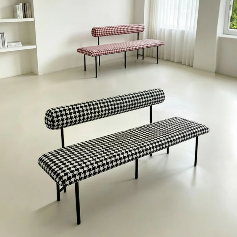 Qiandongge bench modern simple fabric bedside stool living room bedroom