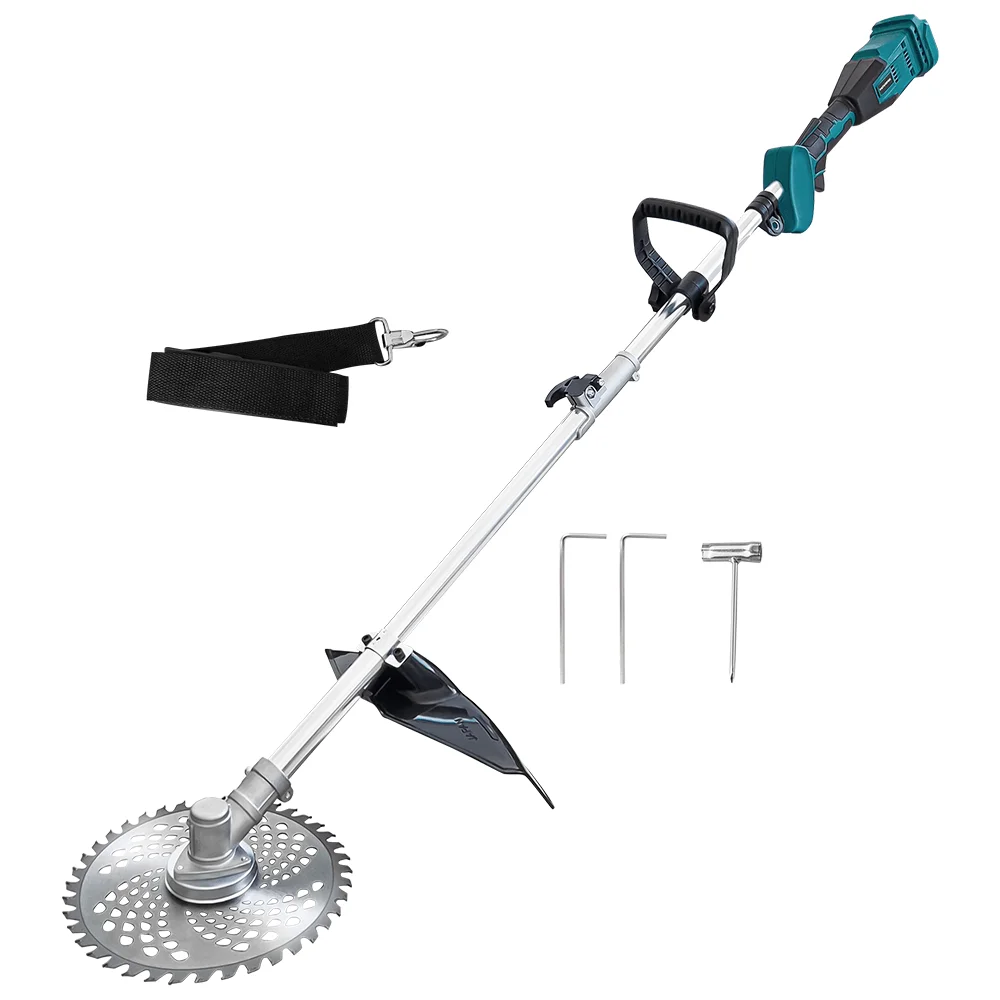 9 بوصة جزازة العشب بدون فرش اللاسلكي المحمولة قابل للتعديل طول الكهربائية العشب الانتهازي القاطع لبطارية ماكيتا 18 فولت (لا بطارية) #2