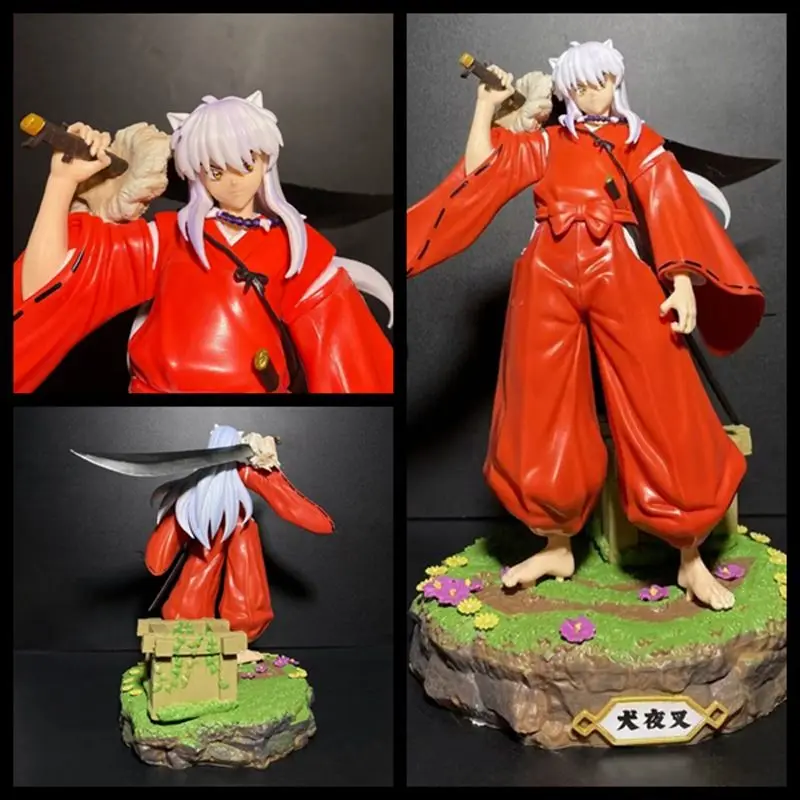 

27cm Inuyasha - Sengoku OtogizōShi (Warring States Fairy Tales), Bone-Eating Well Anime Figure Model Statue Collection Desktop