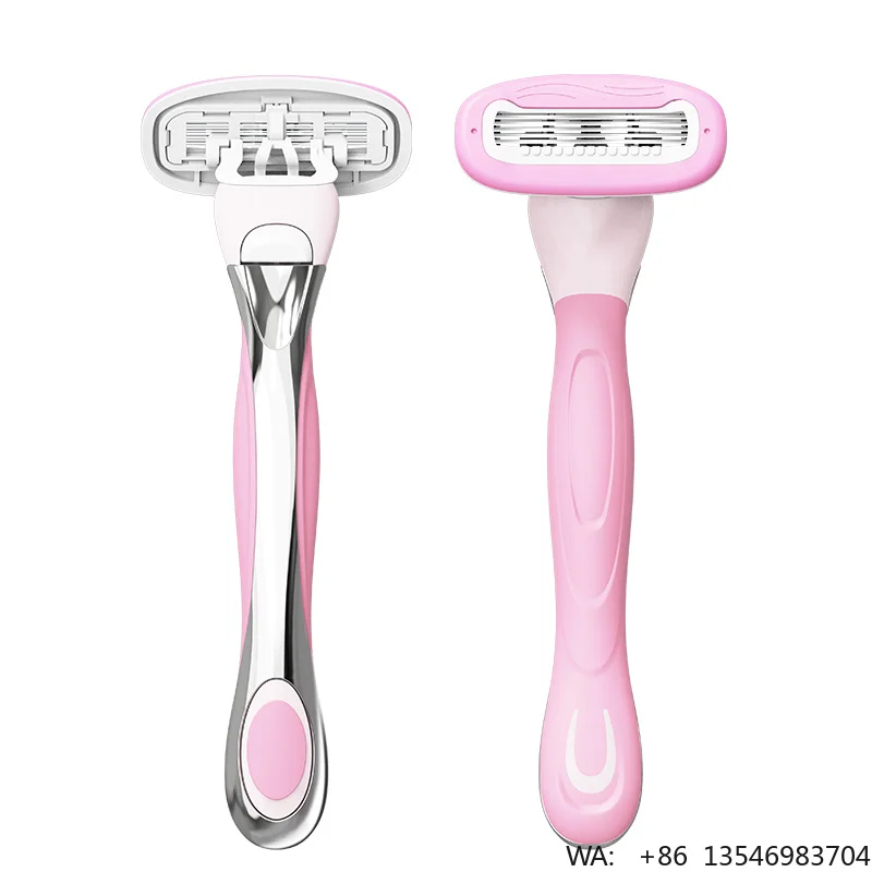 Replaceable Razor with 5 Blades Shaving Set Customized Packing for Women Shaving Razor