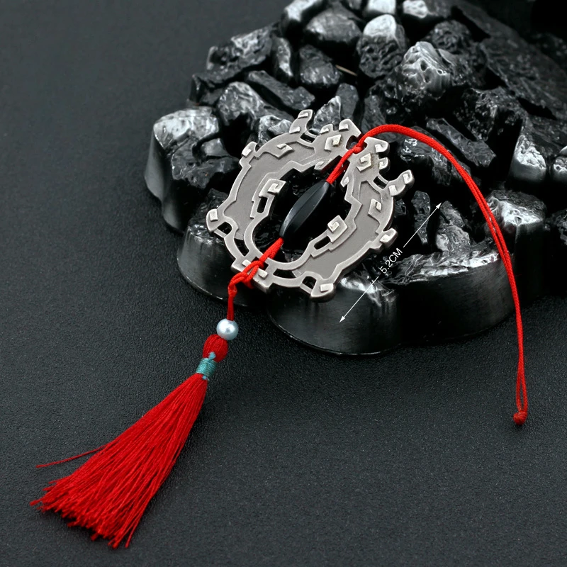 Mo Dao Zu Shi Anime Peripheral Weapon Model Wei WuXian Cosplay Props Lan Wangji Accessories Tiger Amulet Pendant Toy Cute Gifts