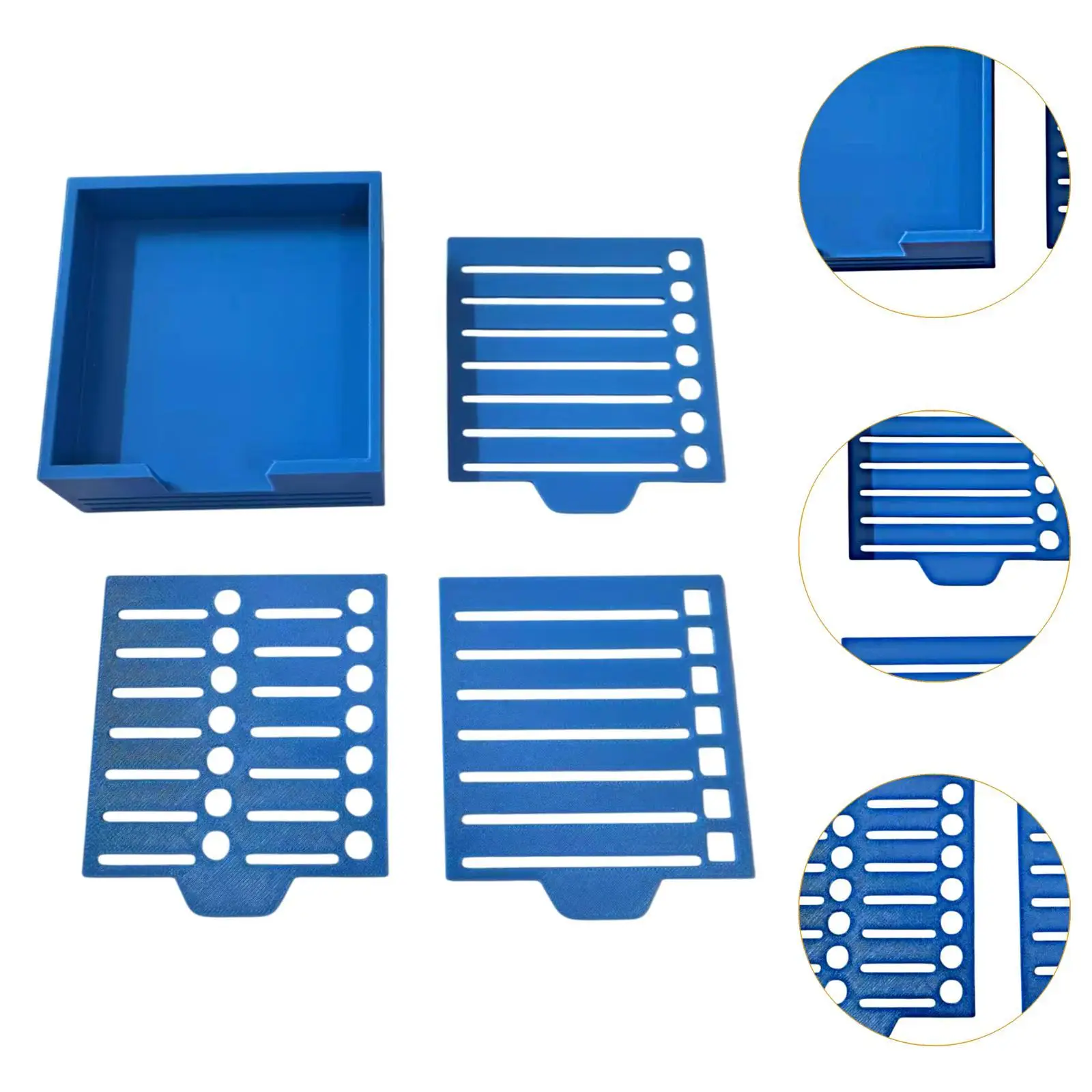 教室用ステンシルノートホルダー付きメモ用紙収納ボックス