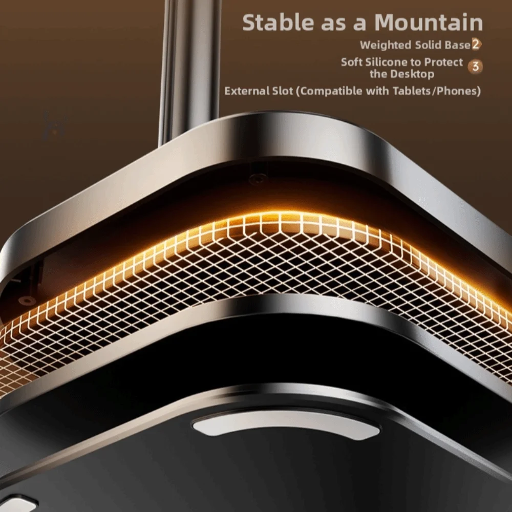 

New Magnetic Cell Phone Stand Adjustable Height 540 Degree Rotatable Phone Holder Multi-Uses Mobile Phone Rack for TV Viewing