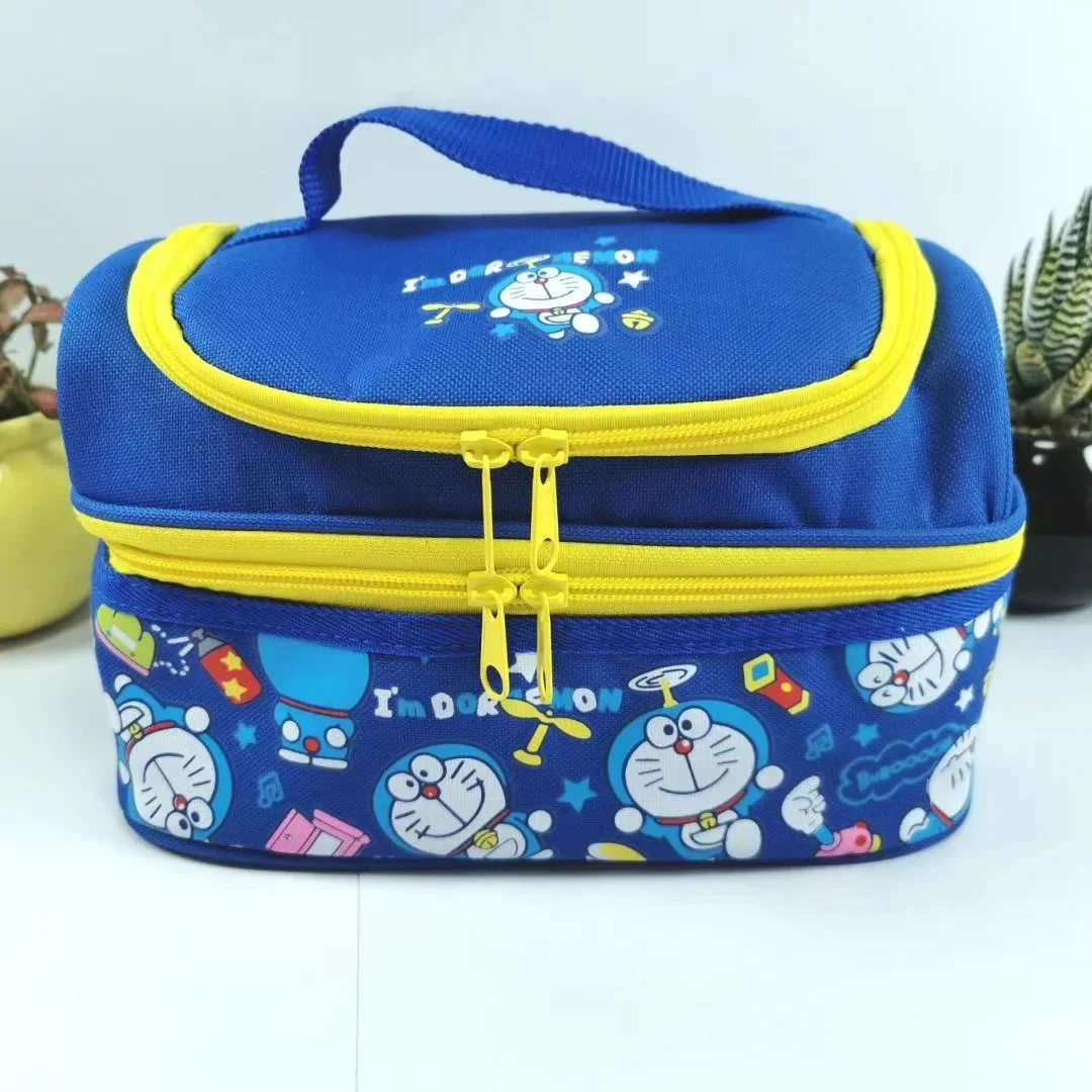 

Doraemon bag student lunch bag handbag ice children canvas lunch bag girl boy cartoon double insulation lunch box