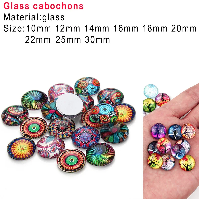 Christmas  Round Photo Resin Glass Cabochon   Demo Flat Back Making Findings   N8791