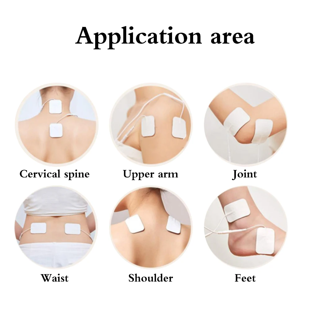 4X4Cm Tientallen Digitale Therapie Machine Zelfklevende Elektrodepads Niet-Geweven Stof Vervangende Pads Voor Spierstimulator