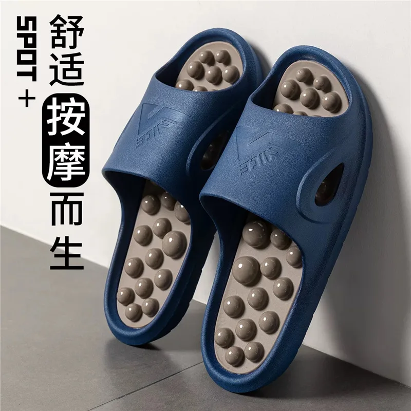 

Japanese-style home indoor massage slippers four seasons home universal men's bathroom non-slip massage relaxation foot sandals