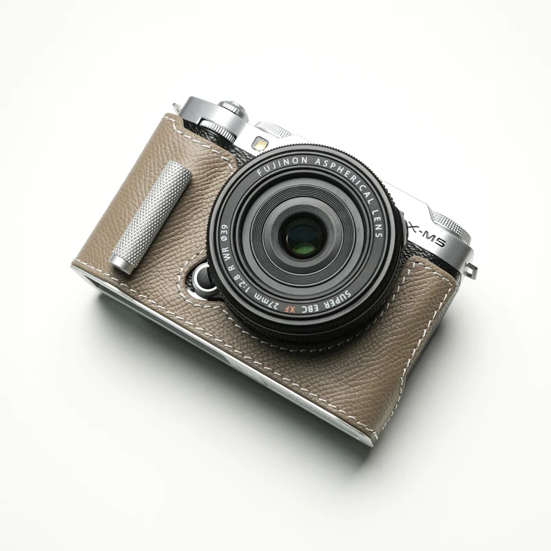 Mr.Stone voor Fujifilm X-M5 cameratas beschermhoes camerabody xm5 camera handgemaakte lederen cameratas