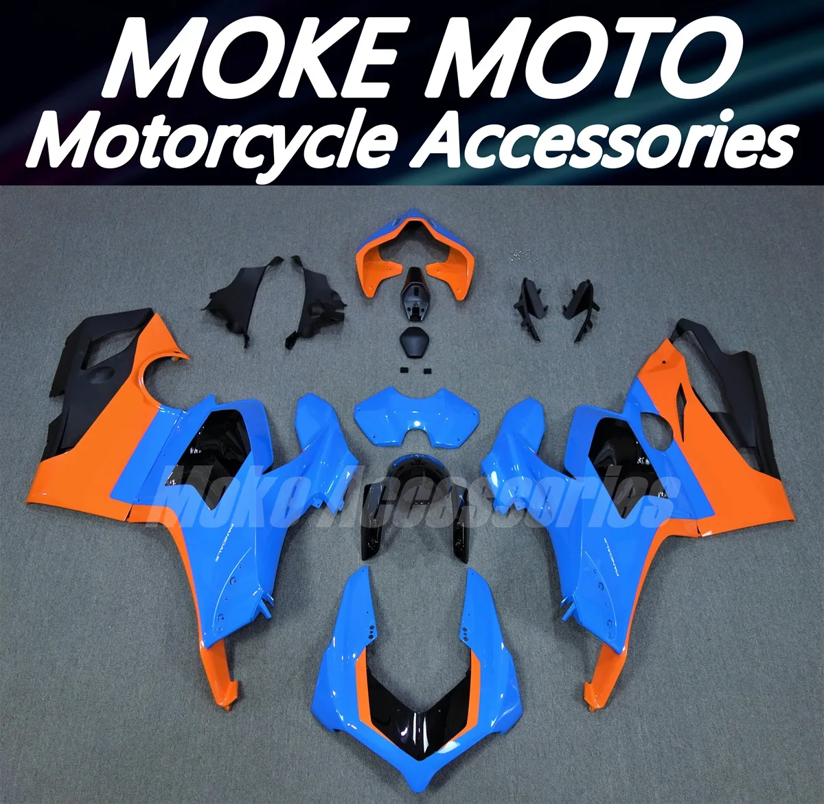 Fairings Kit Fit For Panigale v4s v4r 2020 2021 Bodywork Set 20 21 Abs High Quality Injection Blue Orange