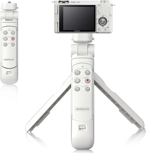 Imagen 1 del producto Empuñadura de disparo inalámbrica para cámara con mango de liberación de obturador, Mini trípode para Sony ZV-E10II ZV-E1 ZV-1II A6700 A7IV A7RV A1 A9III