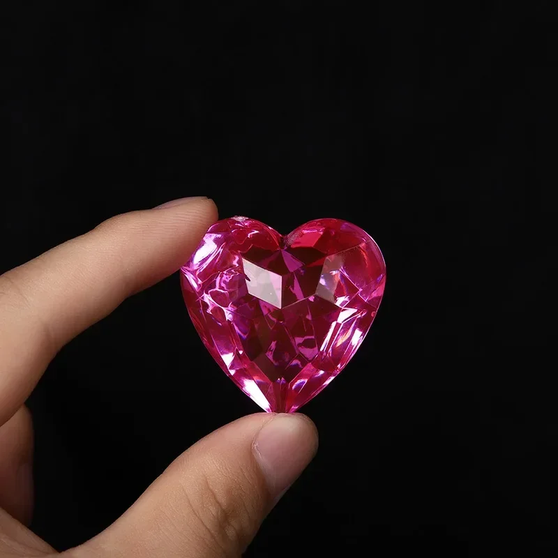 1pcs Acrylic Gemstone Imitation Crystal Love Heart Jewelry Children Toy Gifts Wedding Table