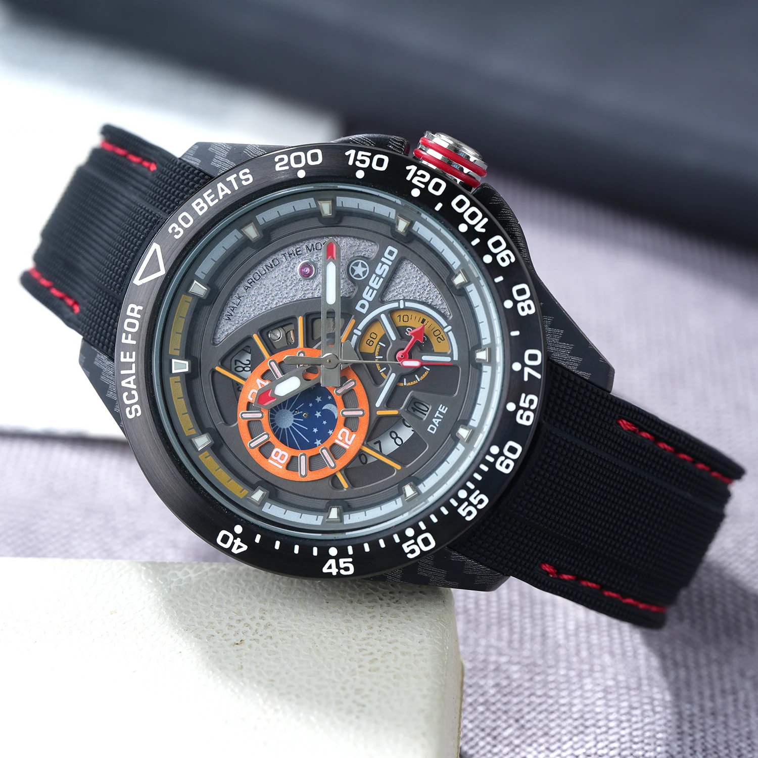Deesio Men's Automatic Mechani - Skeleton Mechanical Watch ulasan dan harga