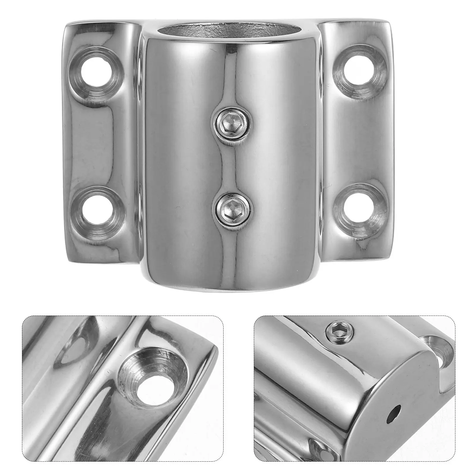 

Stainless Steel Marine Pipe Base Heavy-Duty Resistant Flagpole Base for Boats Yacht Flagpole Holder Marine Support
