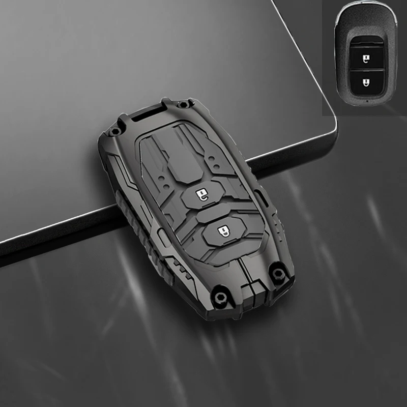 High end personalized metal silicone key bag box For Honda CIVIC plus 2022-2025 2/3/4 buttons Car remote key chain