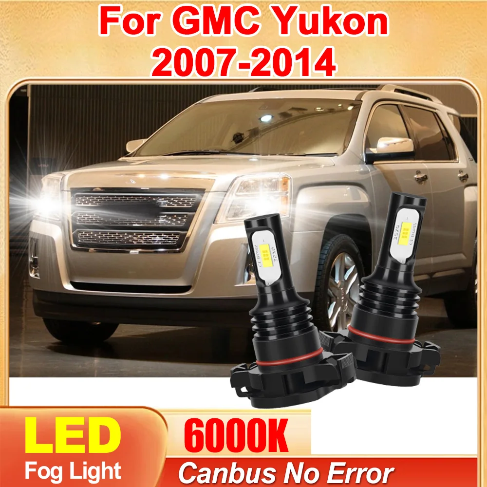 

2xLED передние противотуманные фары 5202 25000LM Canbus 6000K белые автомобильные лампы Plug and Play 1:1 размер для GMC Yukon 2007-2014