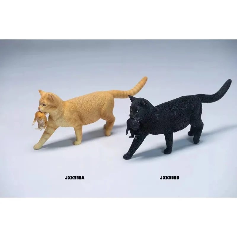 

Pre-sale 1/6 Scale Resin Cat with Kittens Simulated Cute Pet Animal Model Trendy Toy Figurine Desktop Ornament