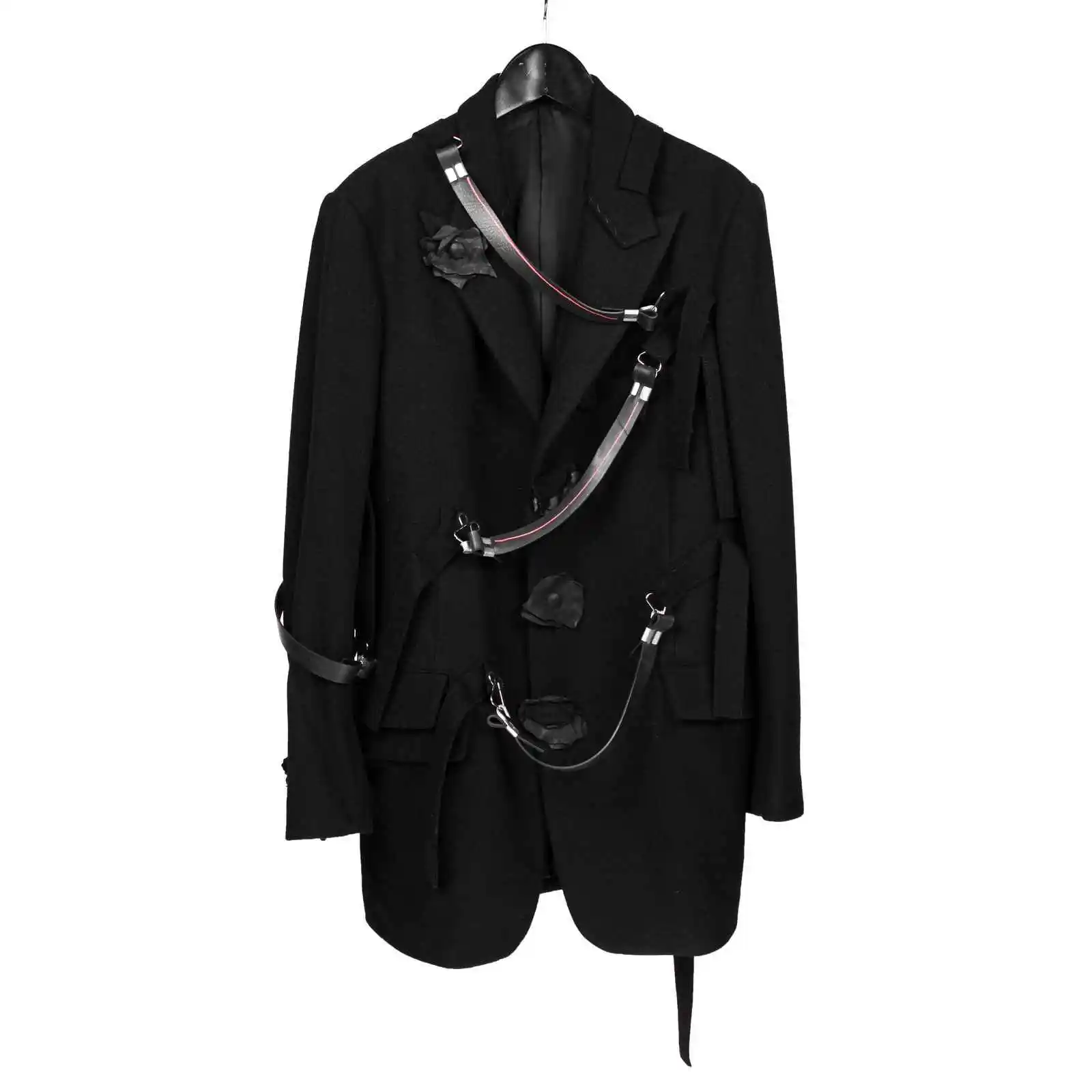 

TOP-YAMAMOTO original design, dark and niche black wool, versatile, warm, fashionable, chic and high-end